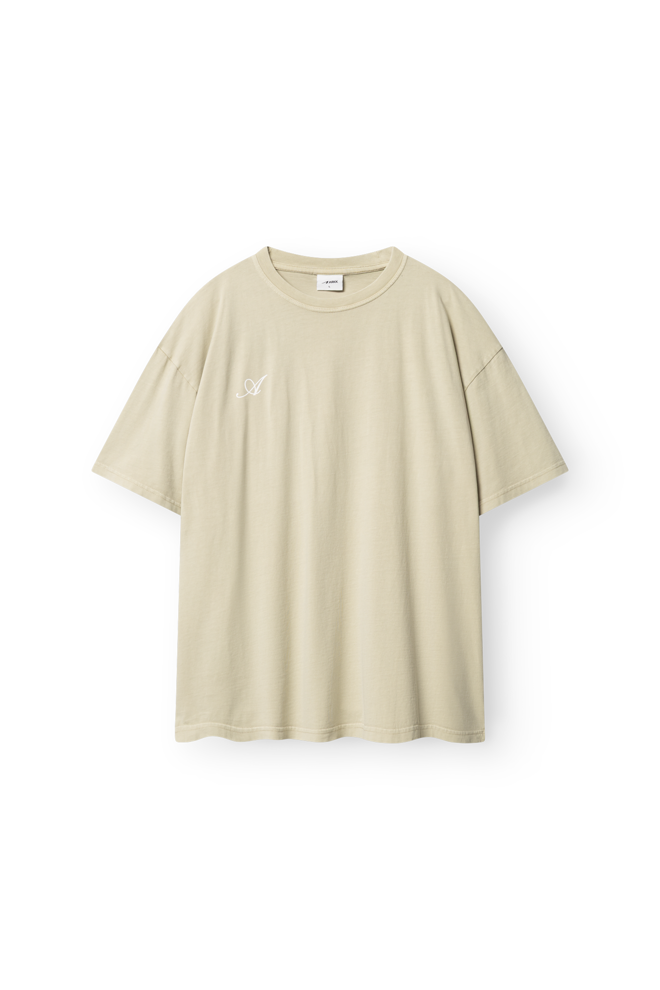 ARKK Apparel Sans Serif Boxy Tee | Taupe T-Shirt